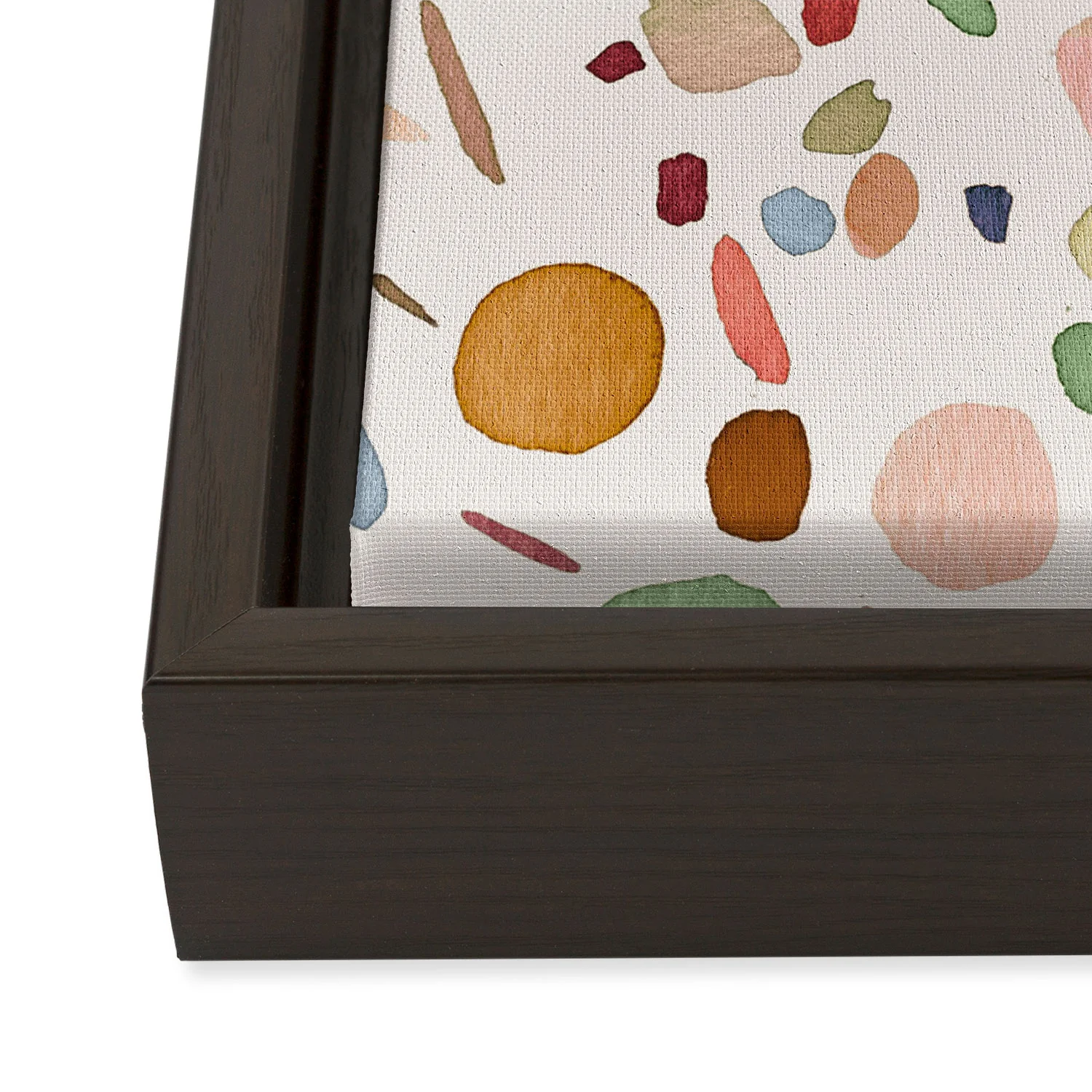 Ninola Design Terrazzo Pebbles Speckled Confetti Texture Art Canvas - Image 26