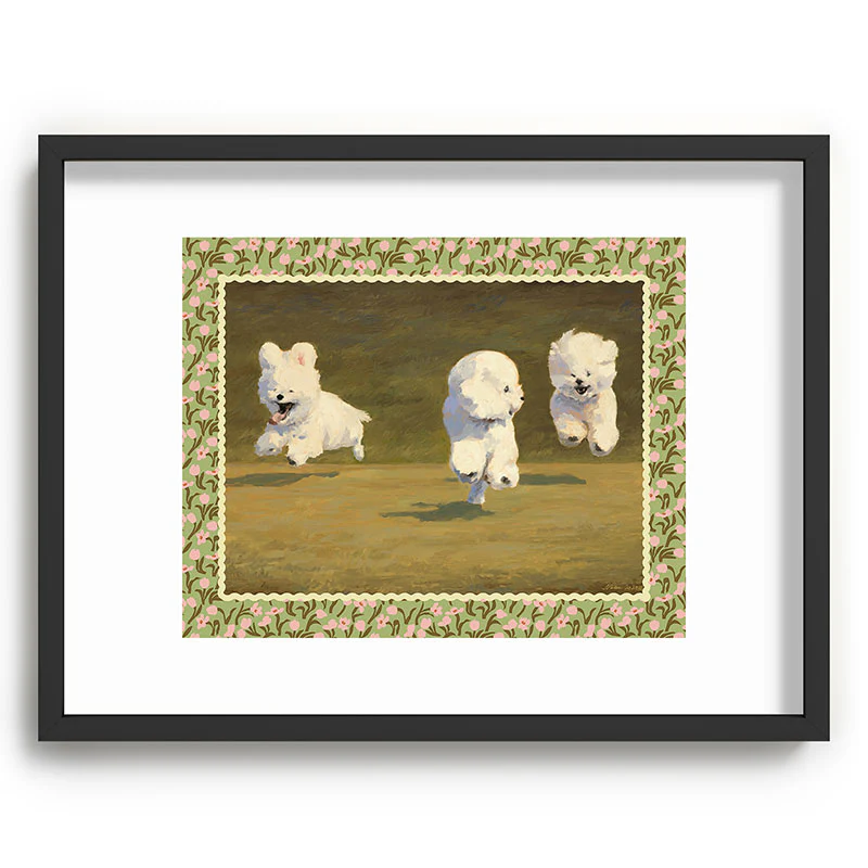 NKTN Three Dogs Running Recessed Framing Rectangle - Image 17