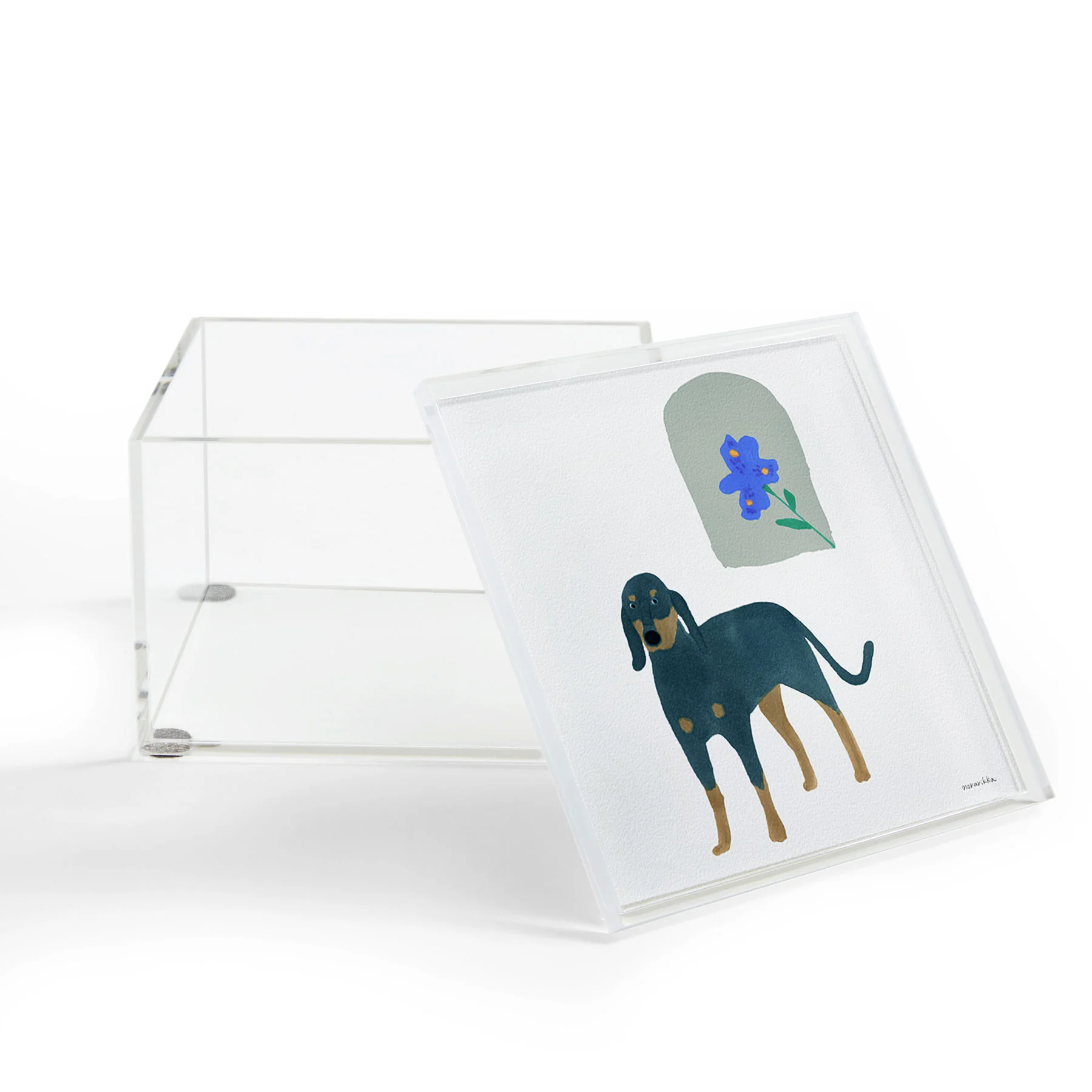 norarikka Dog and a Mini HalfRound Window Acrylic Box - Image 2