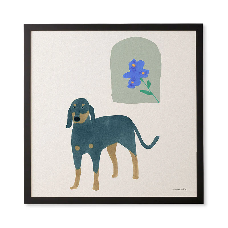 norarikka Dog and a Mini HalfRound Window Framed Wall Art - Image 11