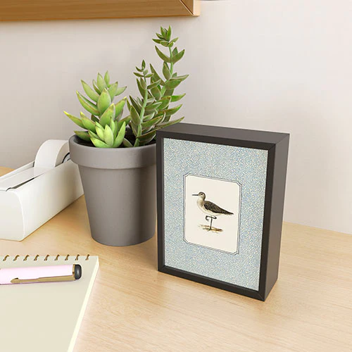Oh Fine! Art Balancing Sandpiper Framed Mini Art Print - Image 6
