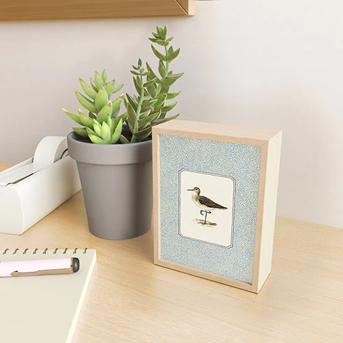 Oh Fine! Art Balancing Sandpiper Framed Mini Art Print - Image 8
