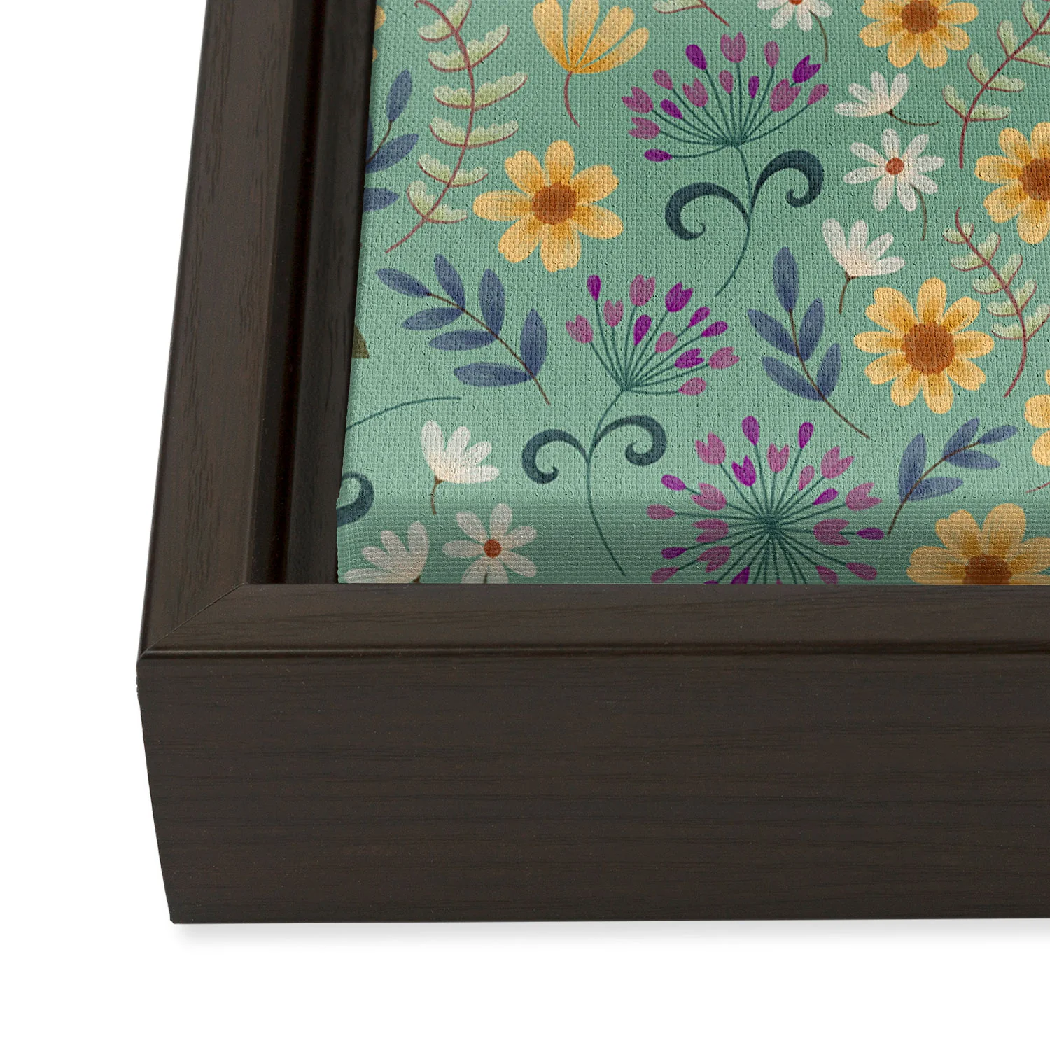 Pimlada Phuapradit Ditsy Floral Blue Green Art Canvas - Image 24
