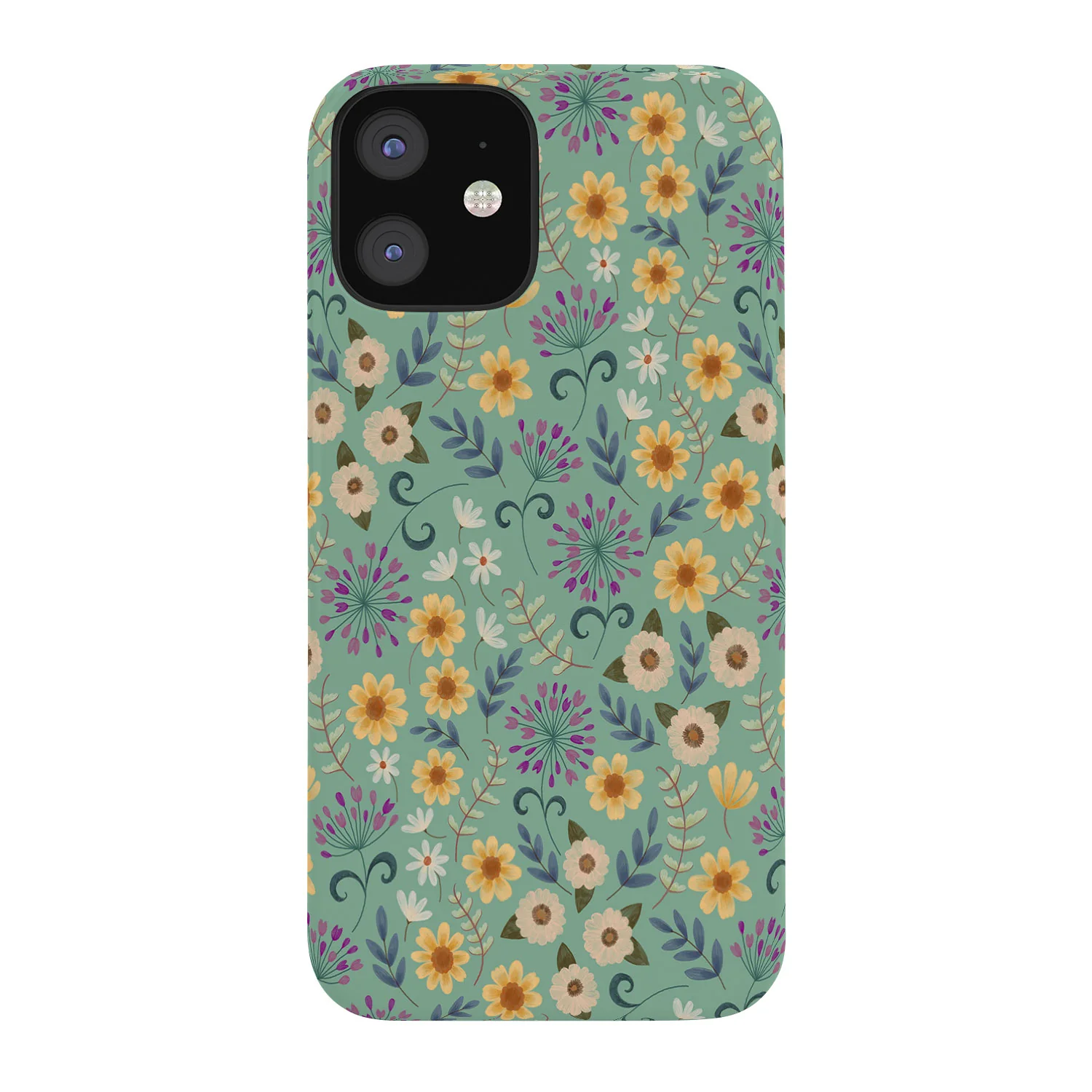 Pimlada Phuapradit Ditsy Floral Blue Green Phone Case - Image 5