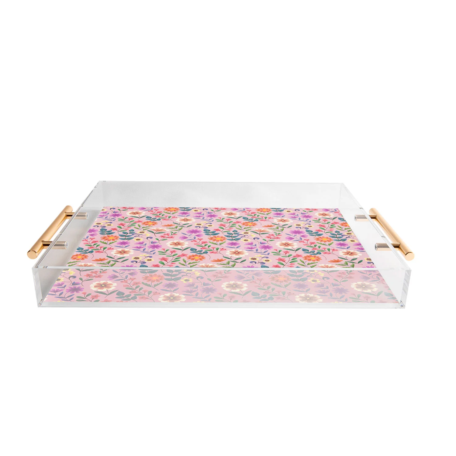 Pimlada Phuapradit Ditsy Floral Pink Acrylic Tray - Image 4
