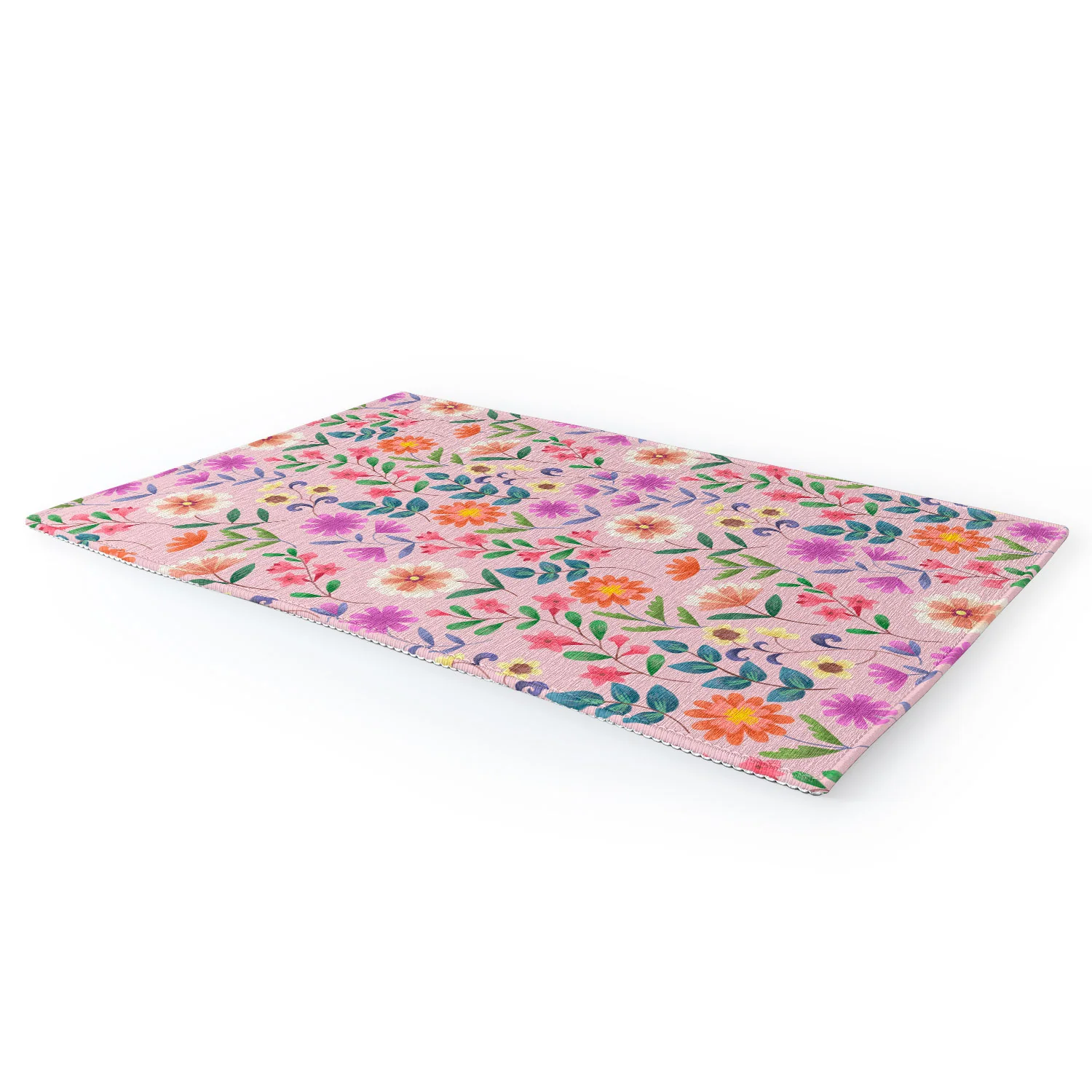 Pimlada Phuapradit Ditsy Floral Pink Area Rug - Image 4