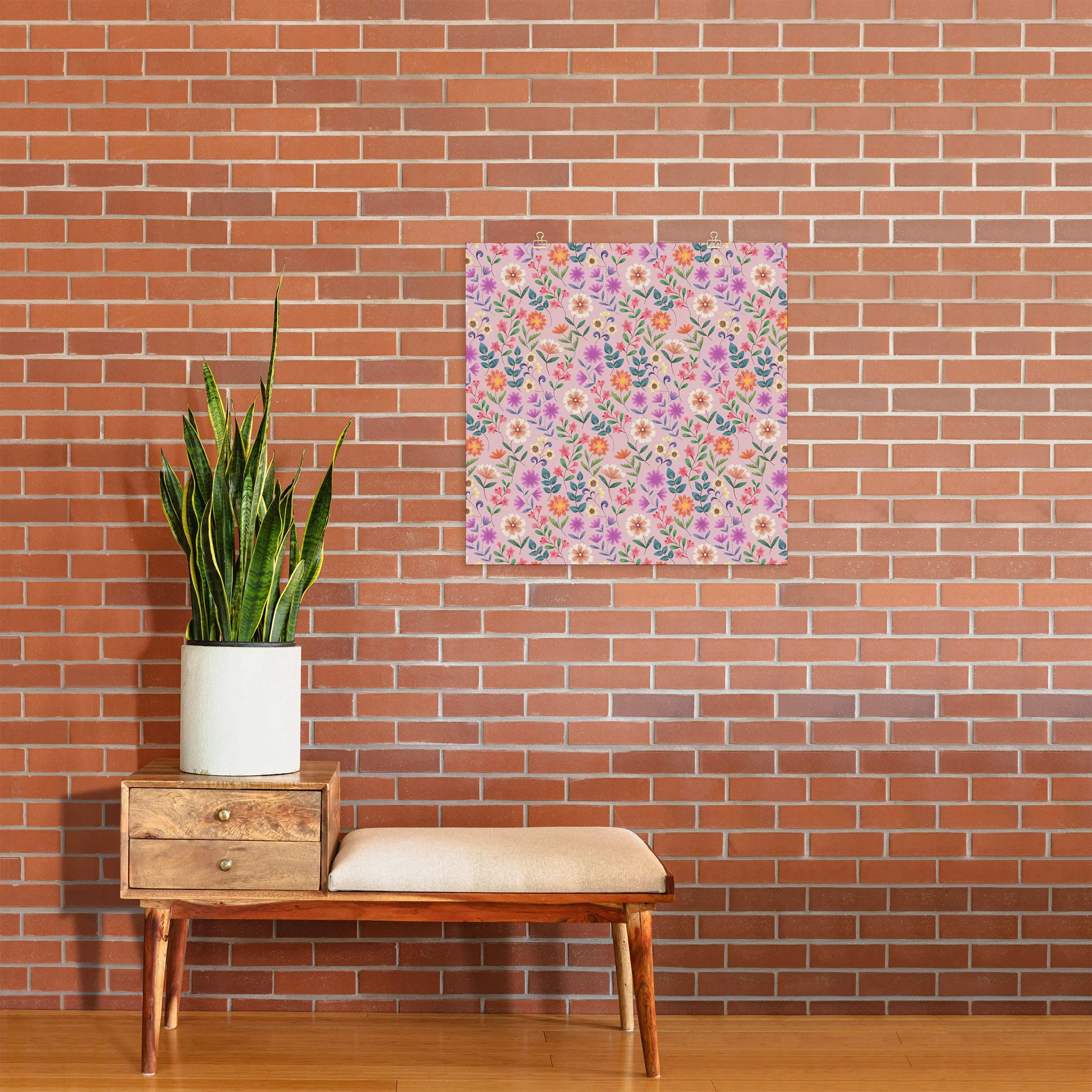 Pimlada Phuapradit Ditsy Floral Pink Art Print - Image 20