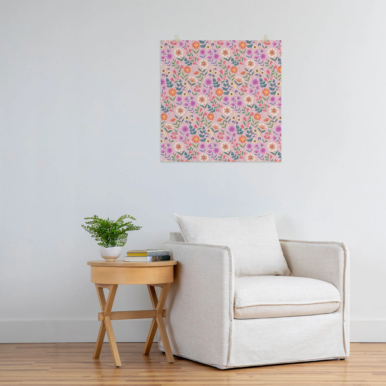 Pimlada Phuapradit Ditsy Floral Pink Art Print - Image 21