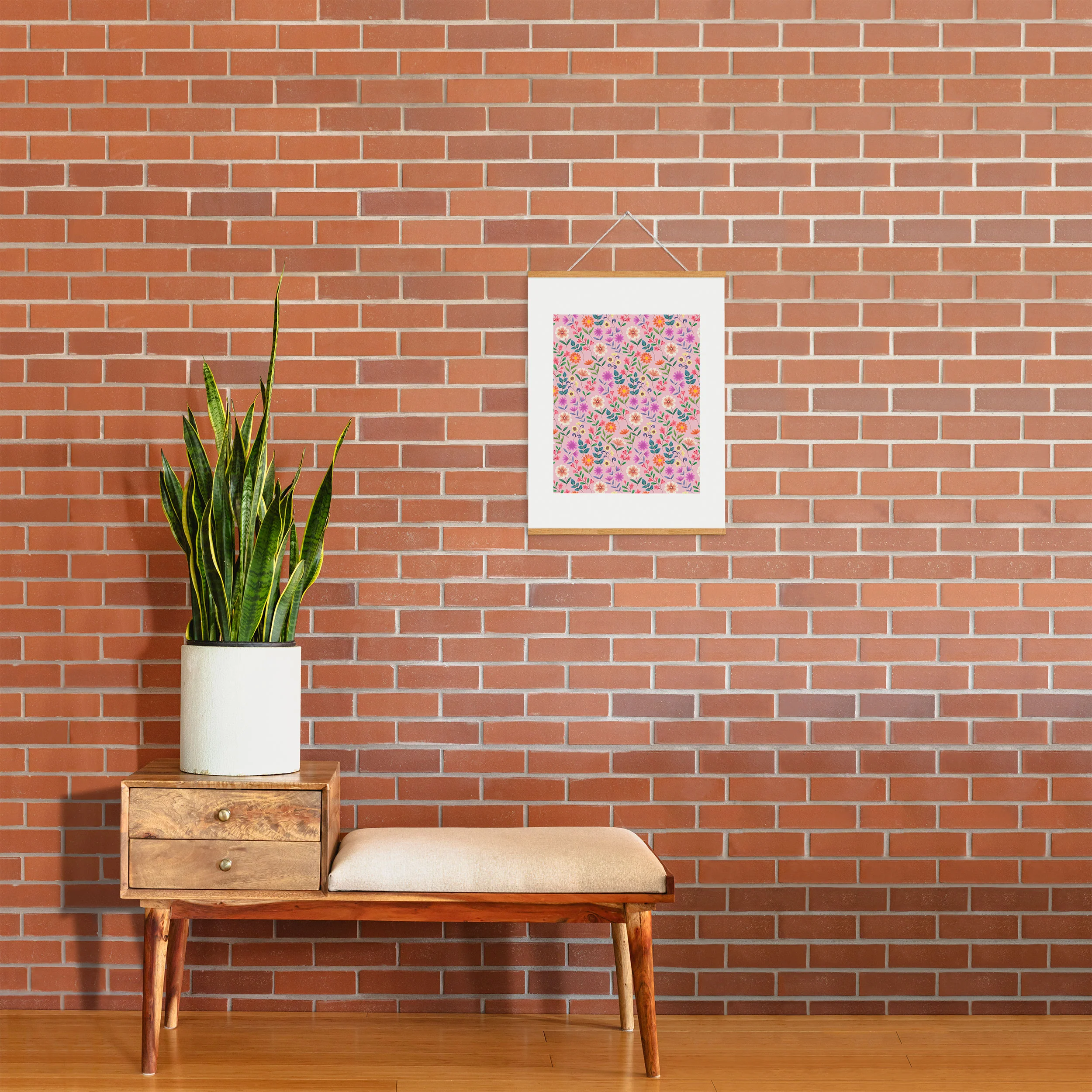 Pimlada Phuapradit Ditsy Floral Pink Art Print - Image 38