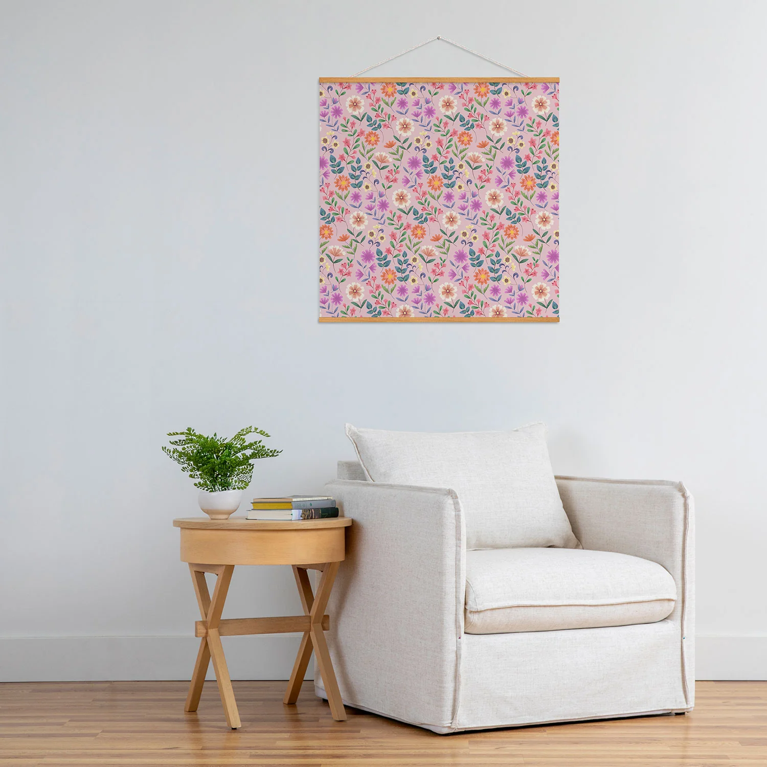 Pimlada Phuapradit Ditsy Floral Pink Art Print - Image 48
