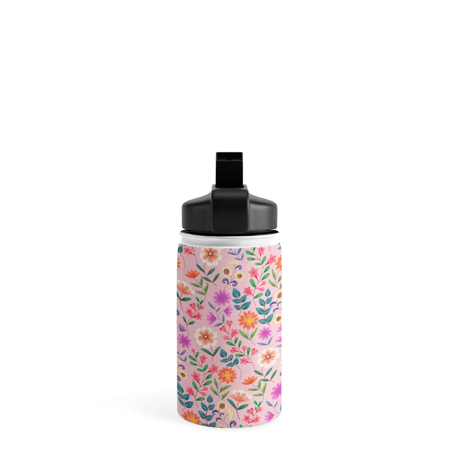 Pimlada Phuapradit Ditsy Floral Pink Water Bottle - Image 7