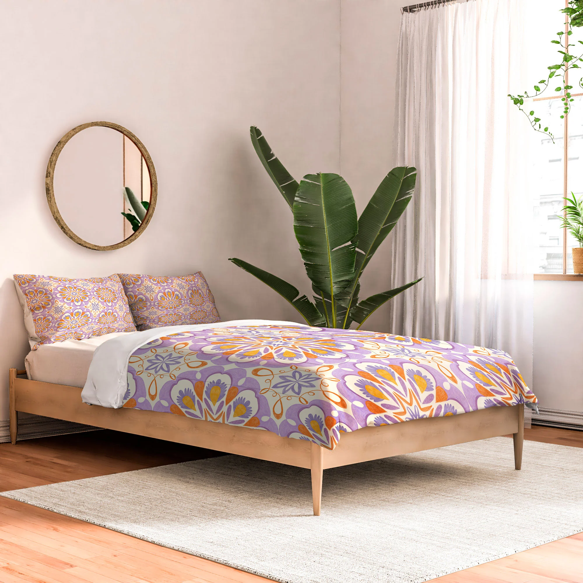 Pimlada Phuapradit Floral tiles 17 Comforter - Image 11