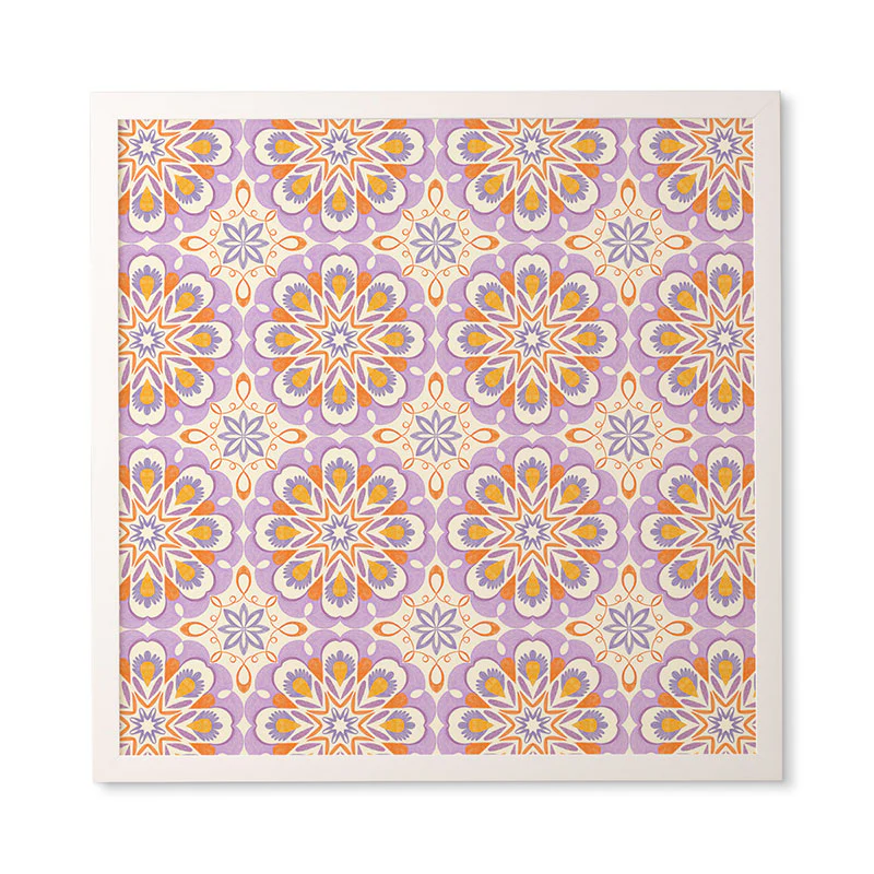 Pimlada Phuapradit Floral tiles 17 Framed Wall Art - Image 17