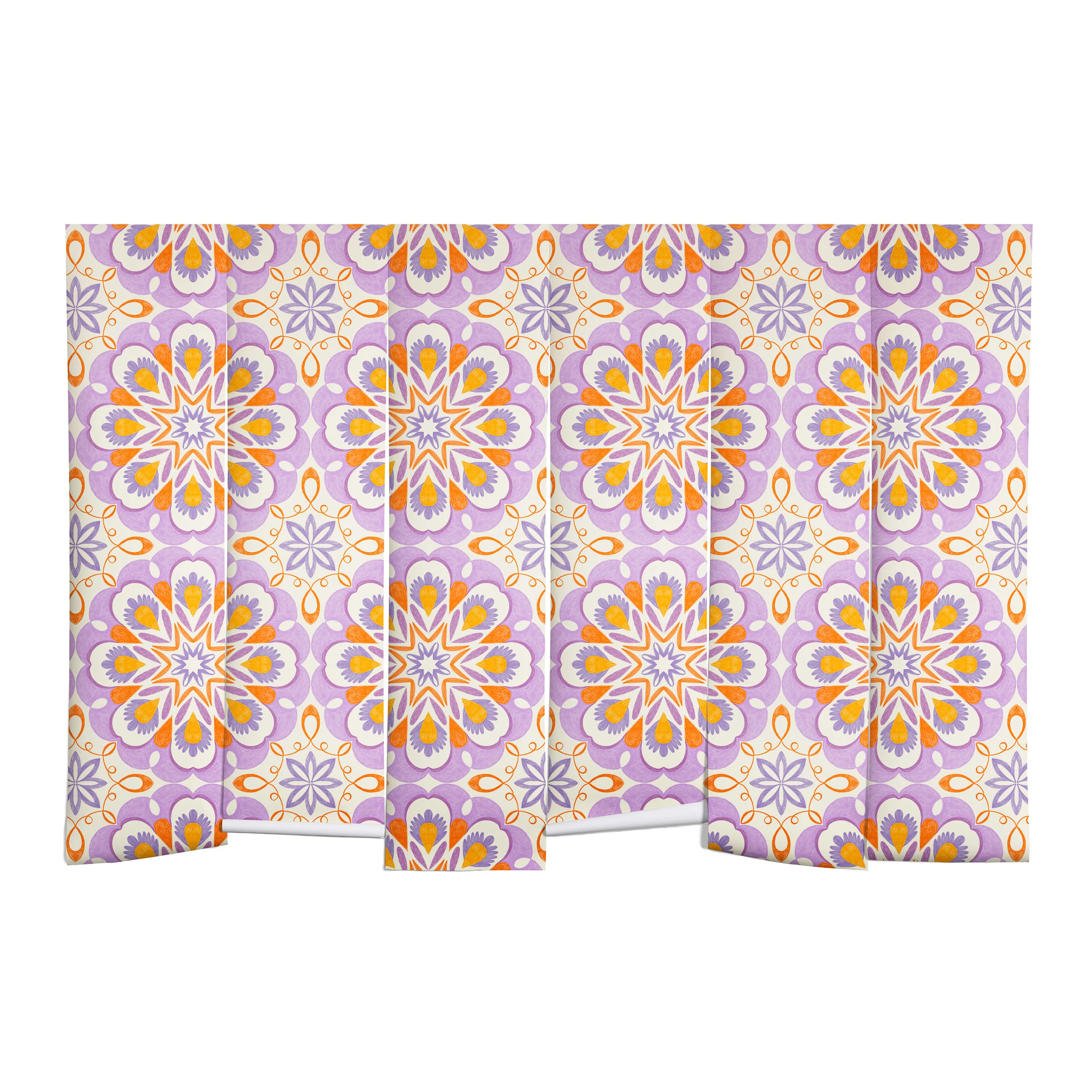 Pimlada Phuapradit Floral tiles 17 Wall Mural - Image 2