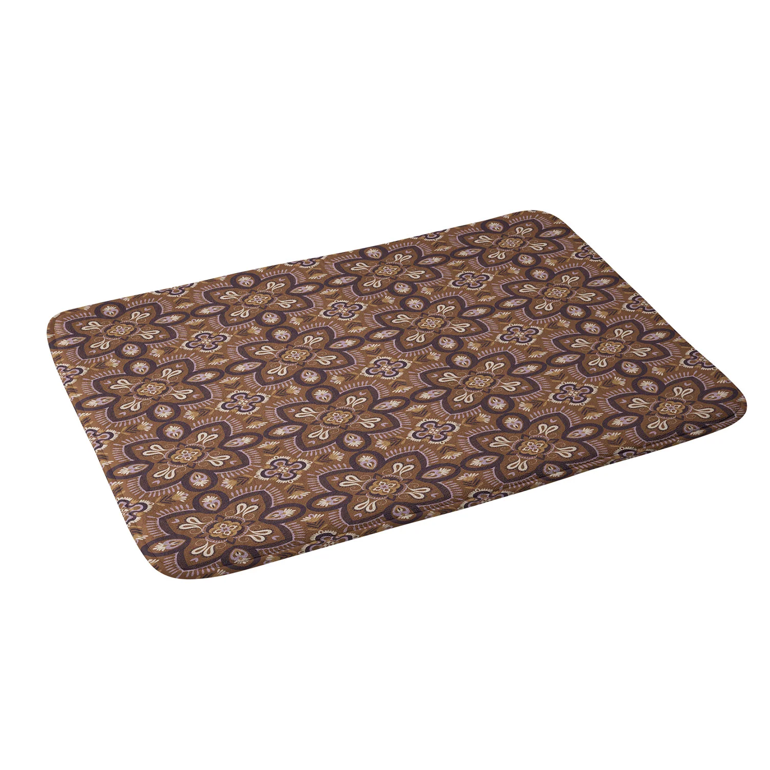 Pimlada Phuapradit Floral tiles 18 Memory Foam Bath Mat - Image 2