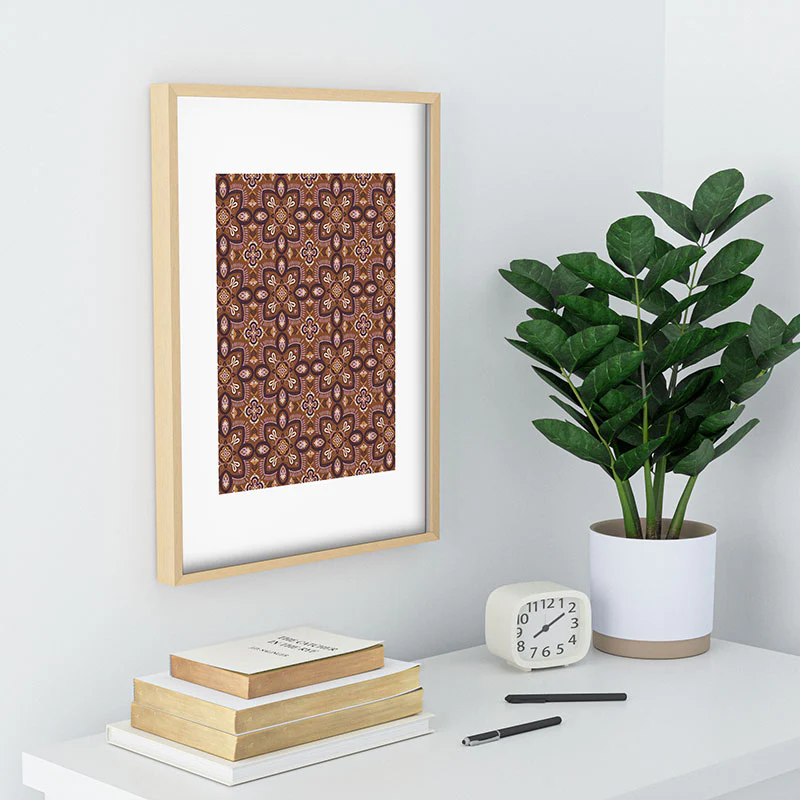 Pimlada Phuapradit Floral tiles 18 Recessed Framing Rectangle - Image 22