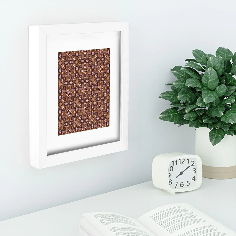 Pimlada Phuapradit Floral tiles 18 Recessed Framing Rectangle - Image 4