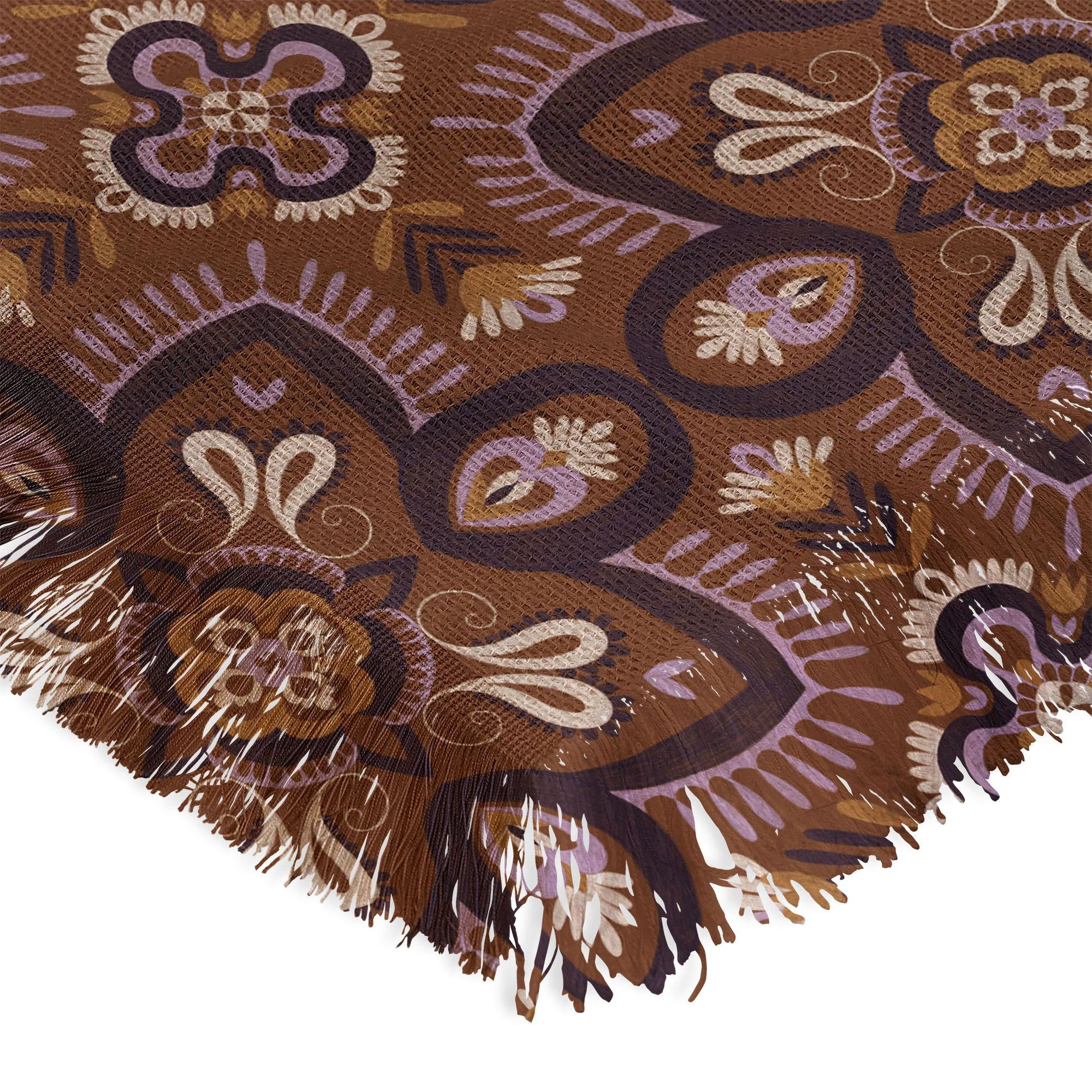 Pimlada Phuapradit Floral tiles 18 Throw Blanket - Image 5