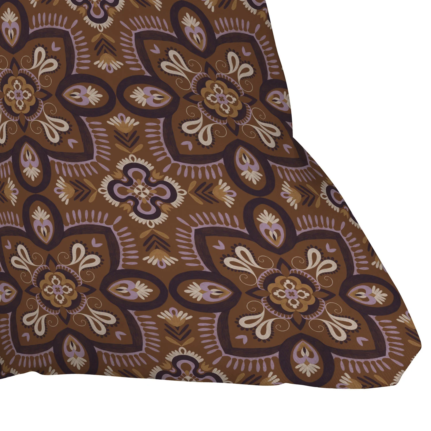 Pimlada Phuapradit Floral tiles 18 Throw Pillow - Image 3
