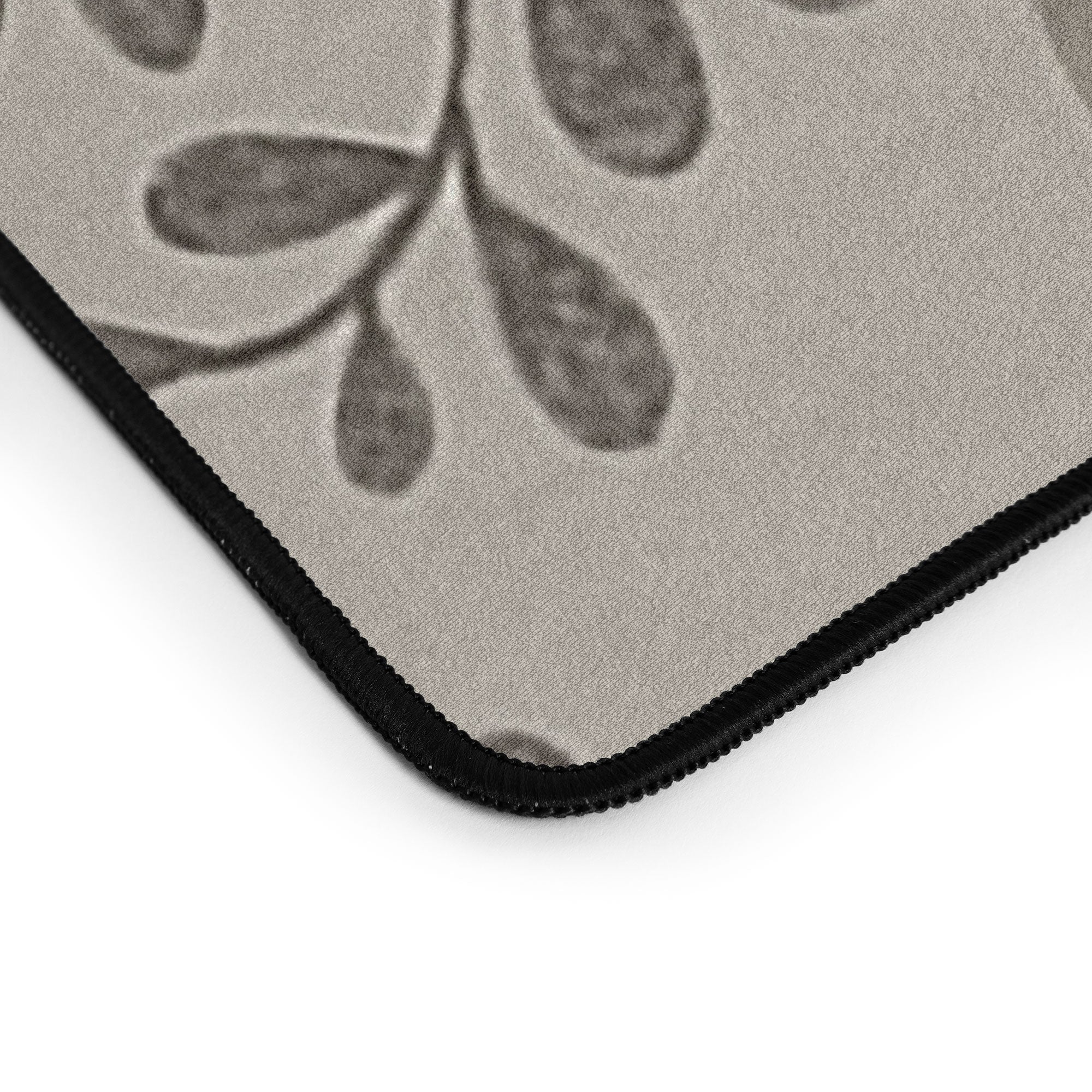 Pimlada Phuapradit Floral Tiles Gray Desk Mat - Image 3