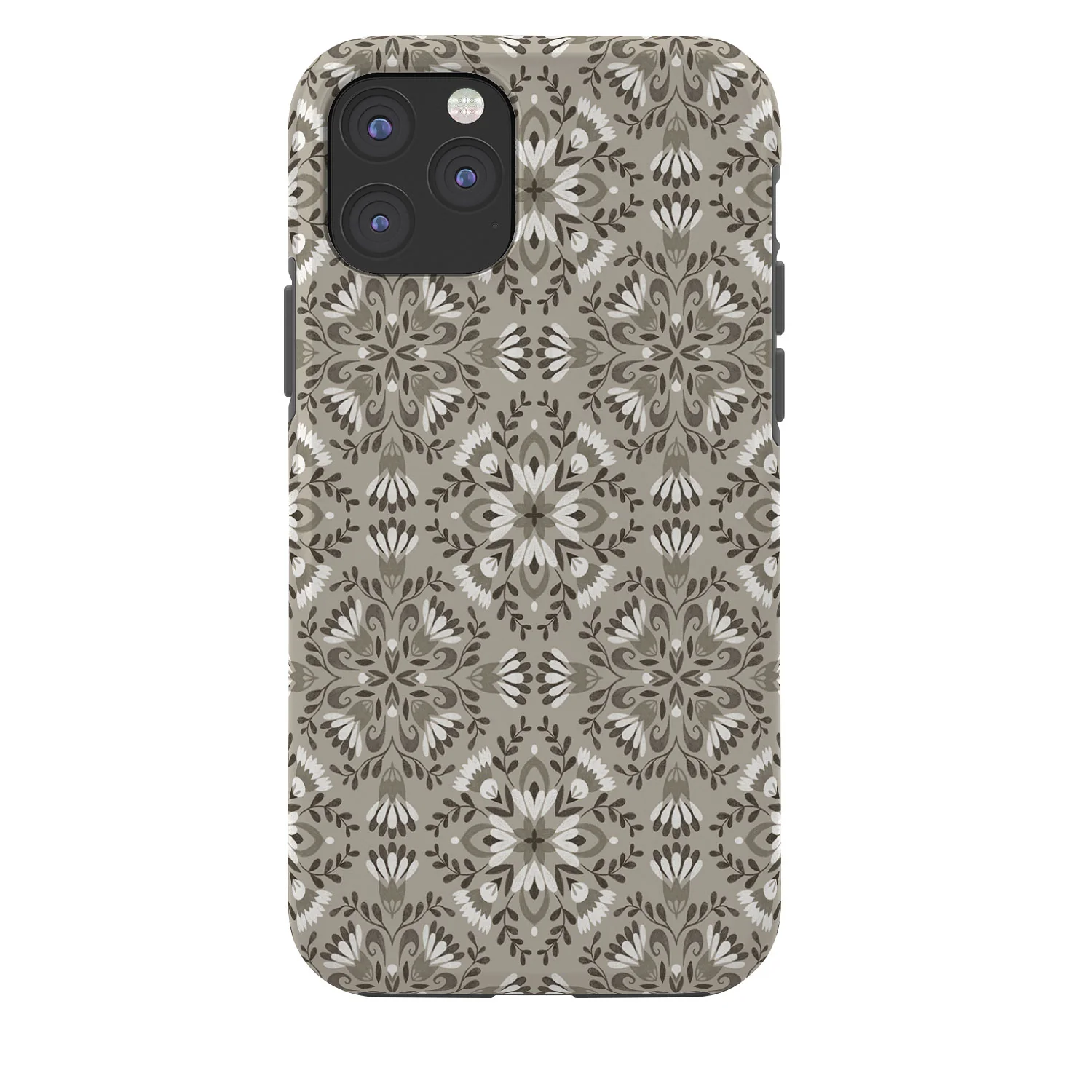 Pimlada Phuapradit Floral Tiles Gray Phone Case - Image 29