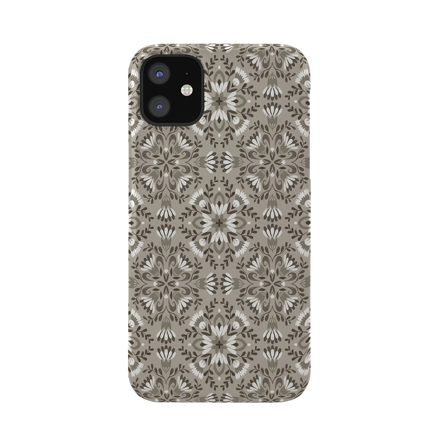 Pimlada Phuapradit Floral Tiles Gray Phone Case - Image 9