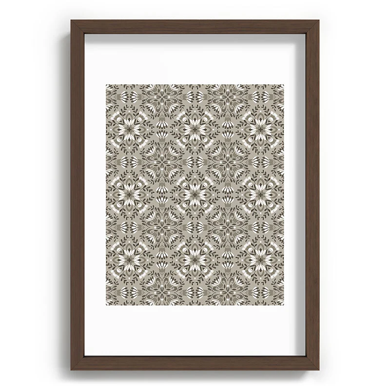Pimlada Phuapradit Floral Tiles Gray Recessed Framing Rectangle - Image 15