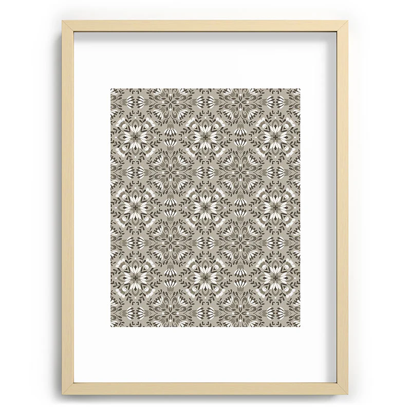 Pimlada Phuapradit Floral Tiles Gray Recessed Framing Rectangle - Image 21