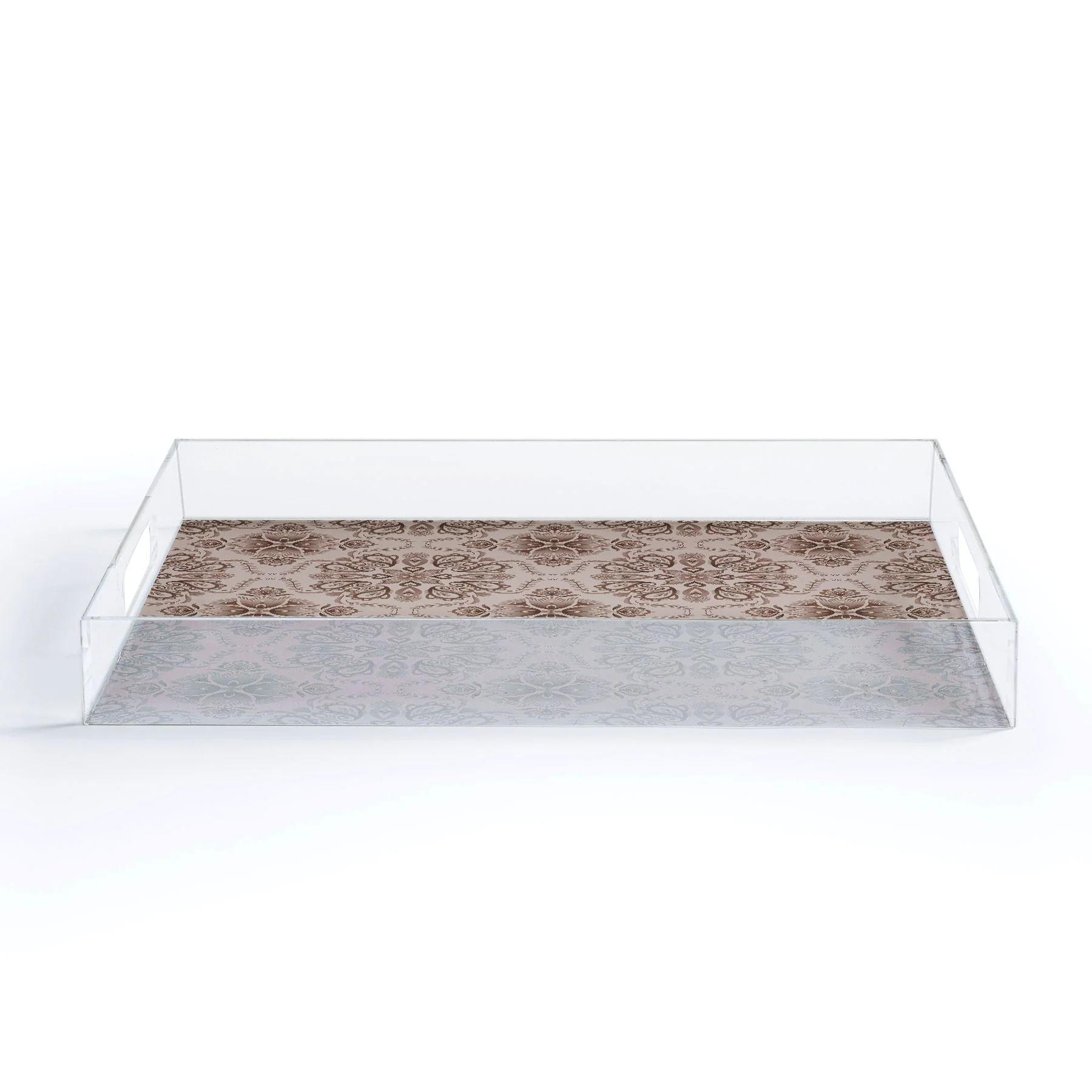 Pimlada Phuapradit Floral Tiles Light Brown Acrylic Tray - Image 5