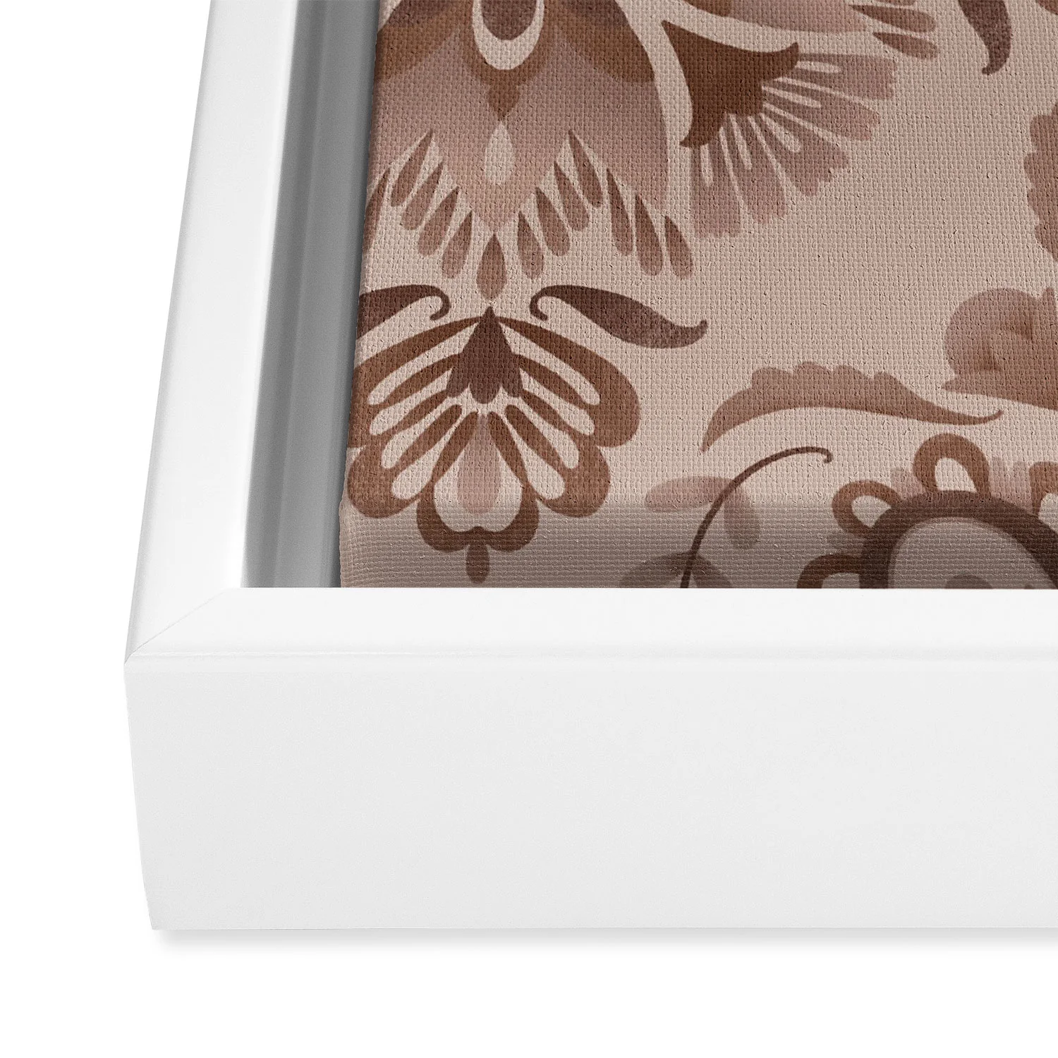 Pimlada Phuapradit Floral Tiles Light Brown Art Canvas - Image 18