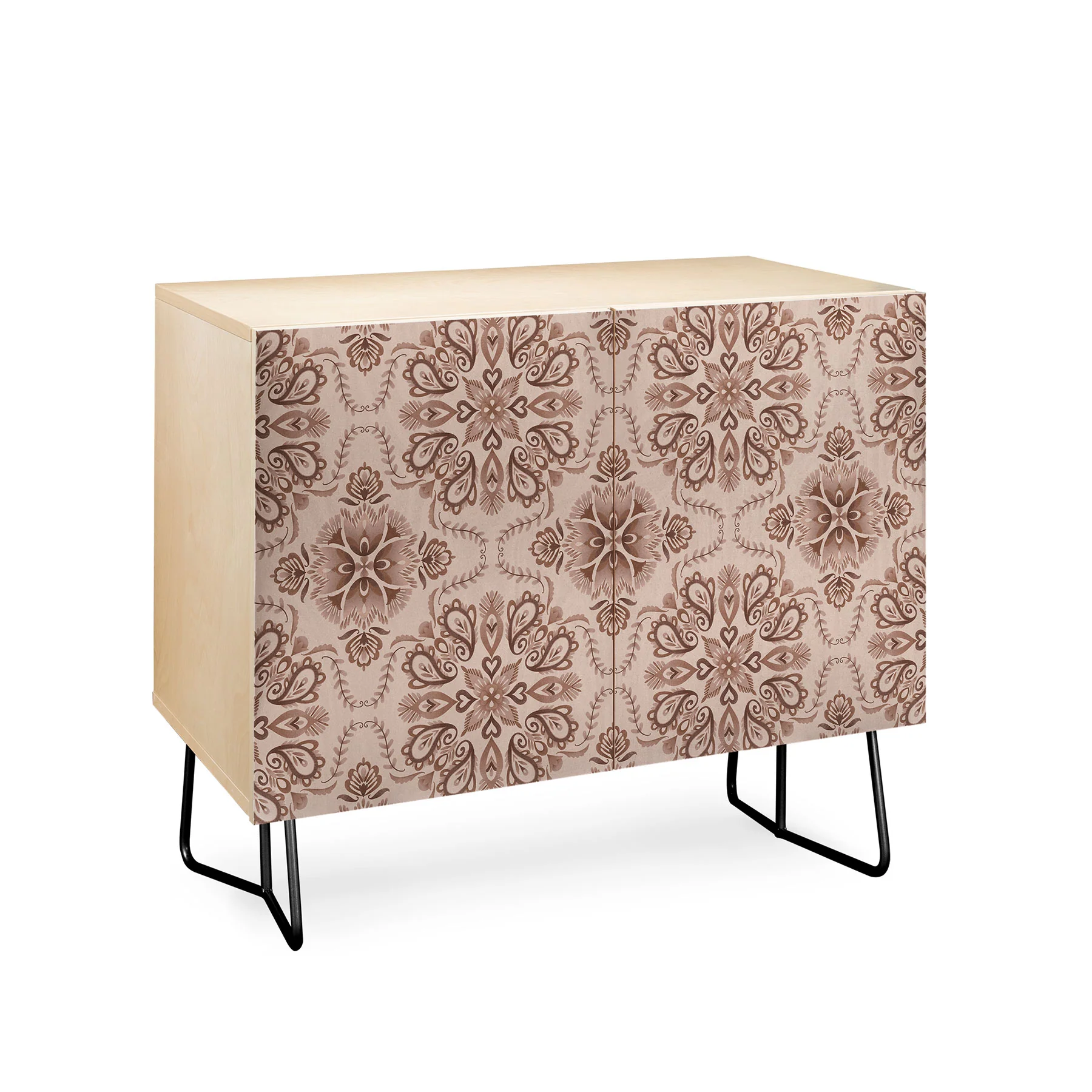 Pimlada Phuapradit Floral Tiles Light Brown Credenza - Image 11