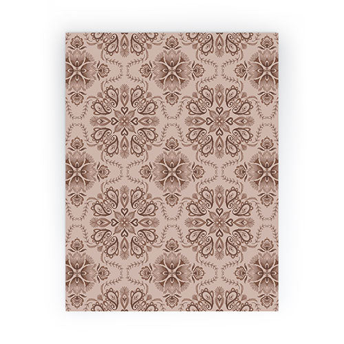 Pimlada Phuapradit Floral Tiles Light Brown Mini Art Print - Image 2