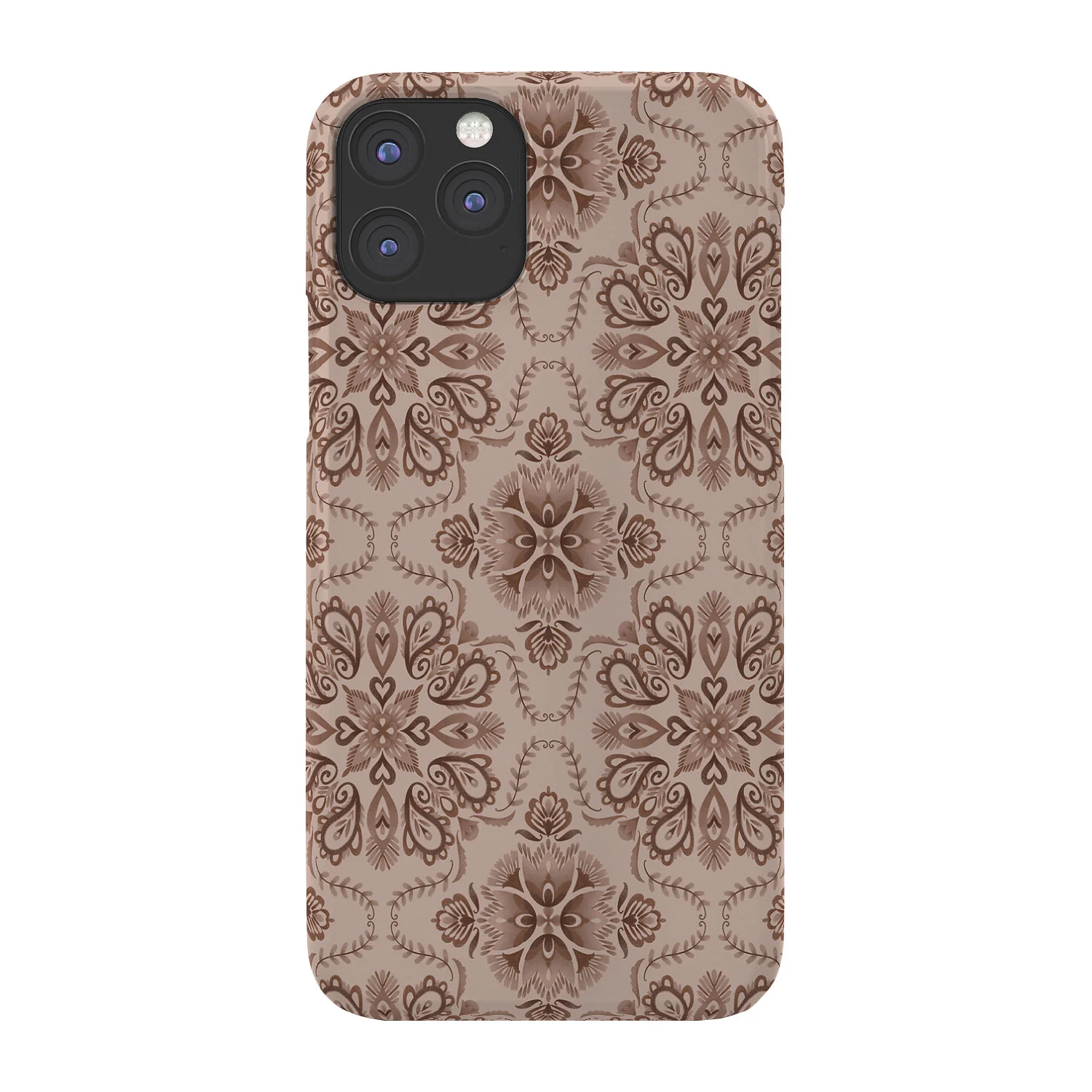 Pimlada Phuapradit Floral Tiles Light Brown Phone Case - Image 10