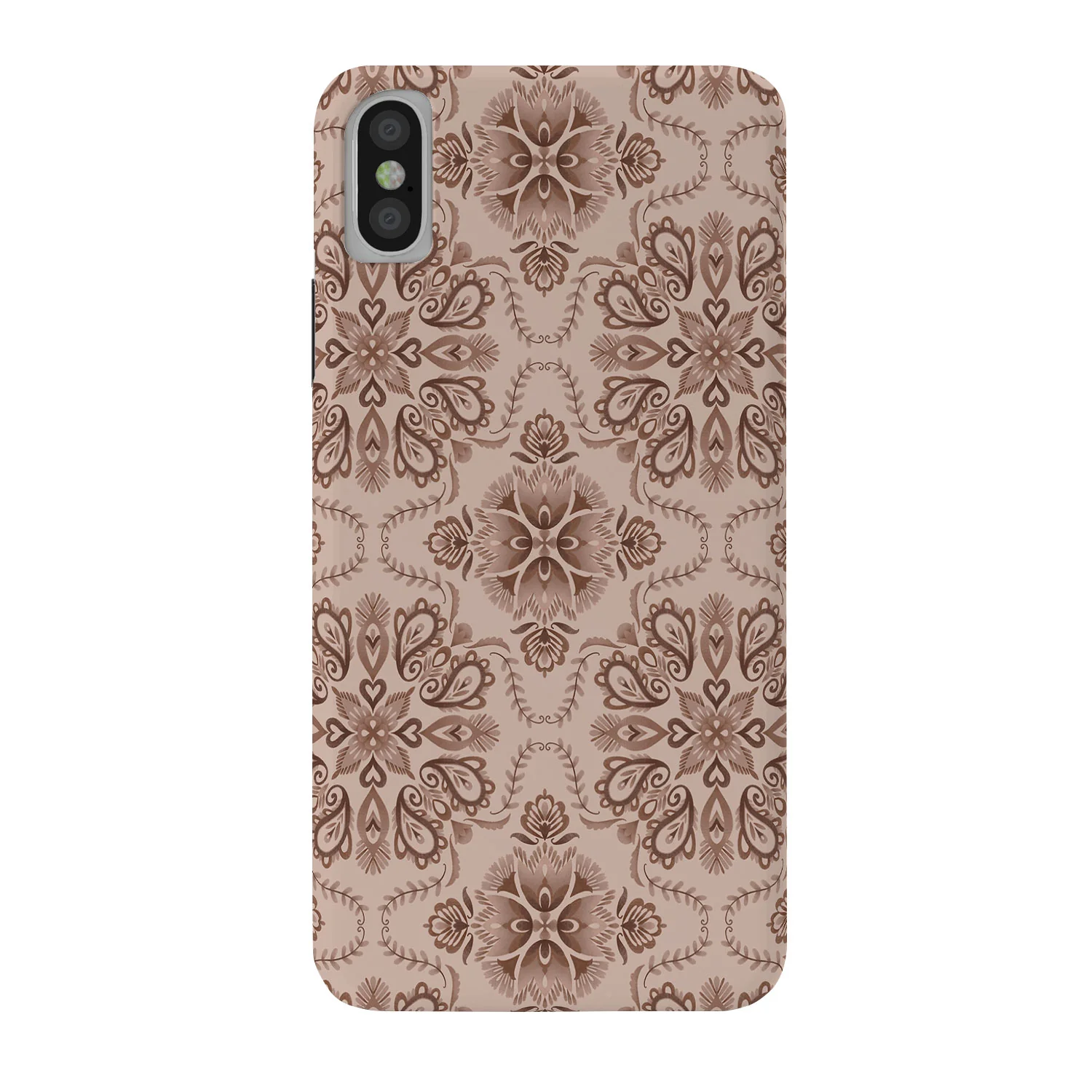Pimlada Phuapradit Floral Tiles Light Brown Phone Case - Image 12