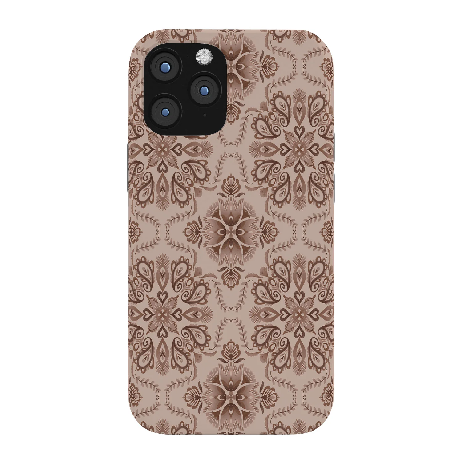 Pimlada Phuapradit Floral Tiles Light Brown Phone Case - Image 26