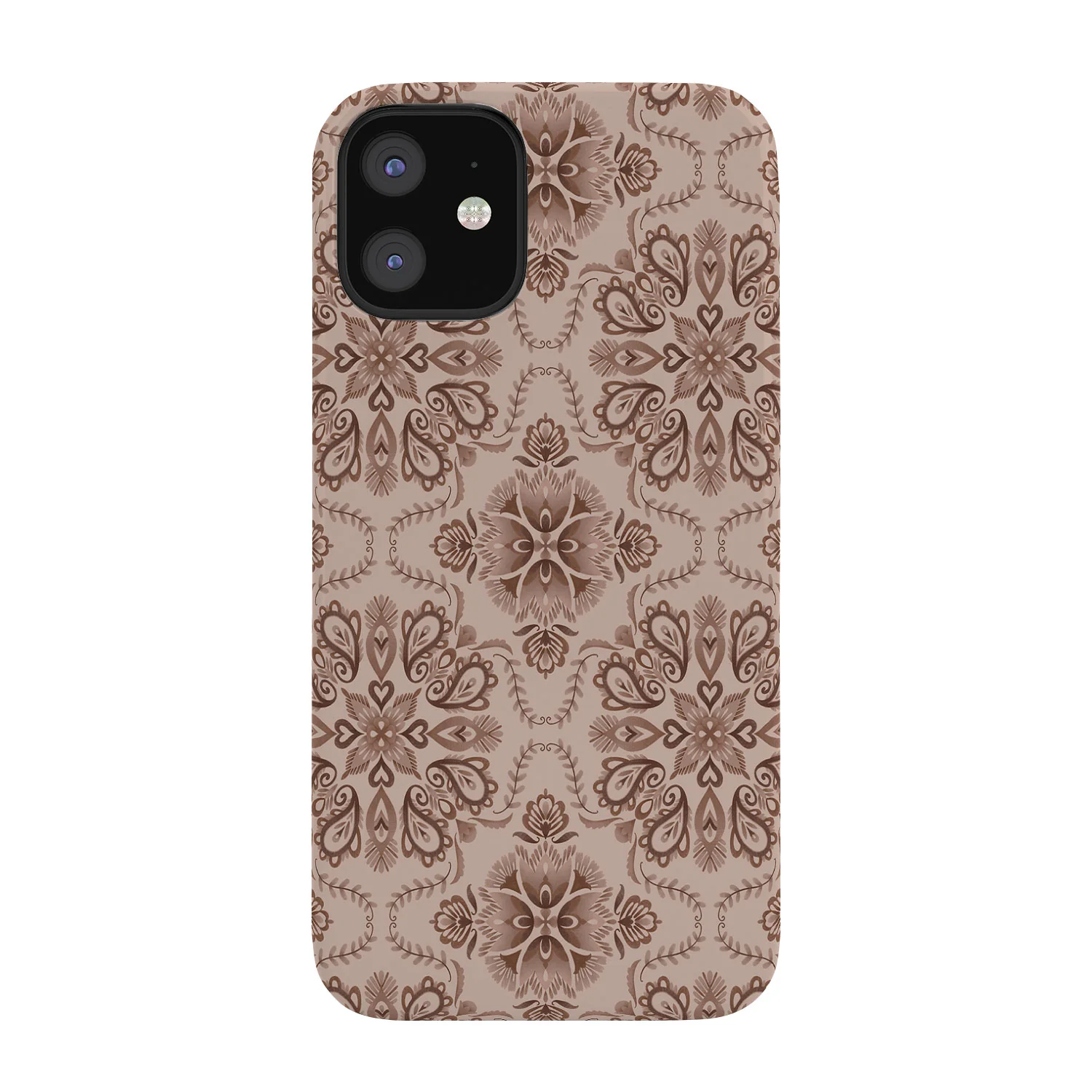 Pimlada Phuapradit Floral Tiles Light Brown Phone Case - Image 6
