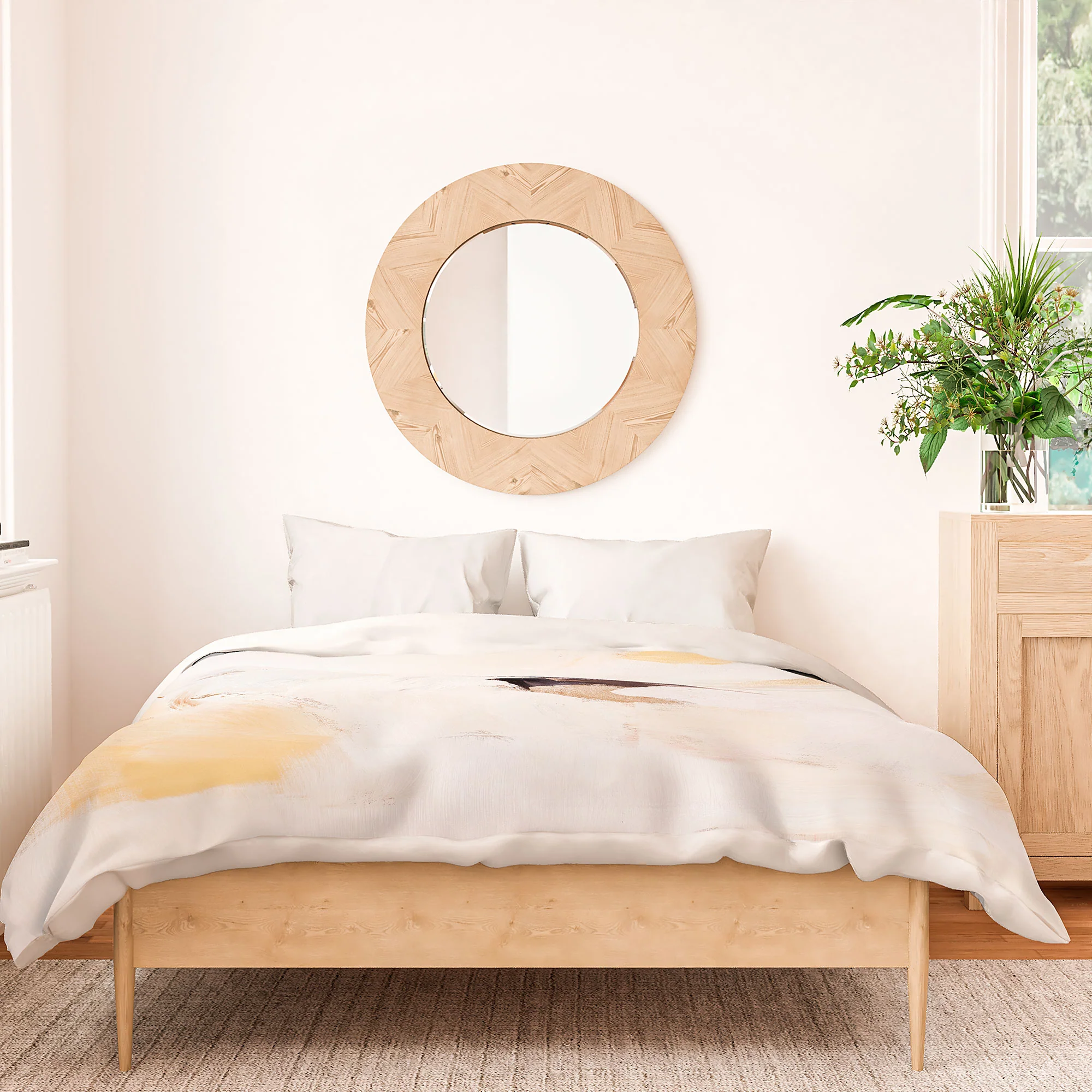 PrettyPainter Abstract Neutrals V1 Duvet Cover - Image 14