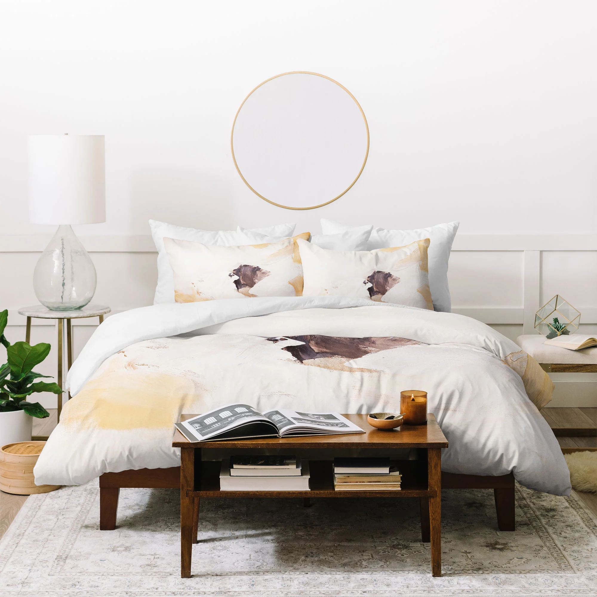 PrettyPainter Abstract Neutrals V1 Duvet Cover - Image 48