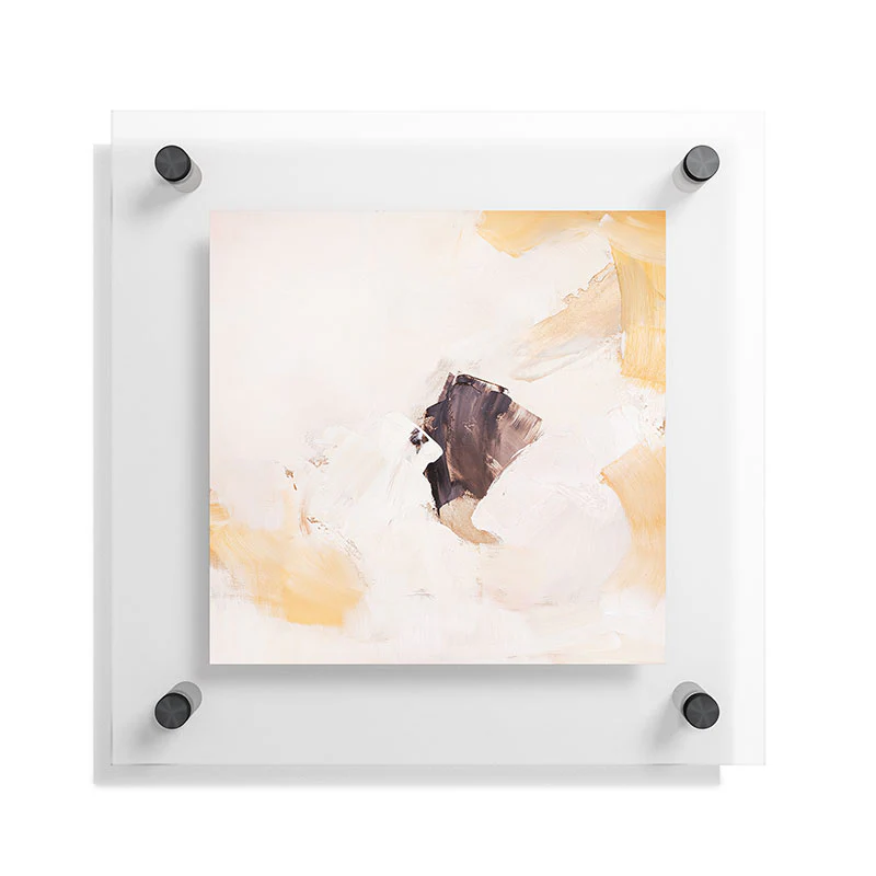 PrettyPainter Abstract Neutrals V1 Floating Acrylic Print - Image 11