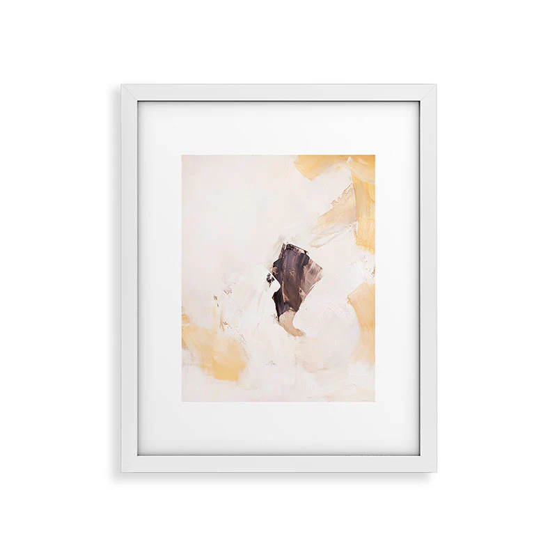 PrettyPainter Abstract Neutrals V1 Framed Art Print - Image 39