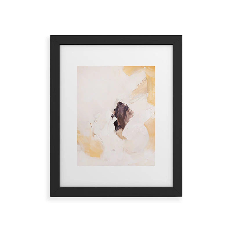 PrettyPainter Abstract Neutrals V1 Framed Art Print - Image 7
