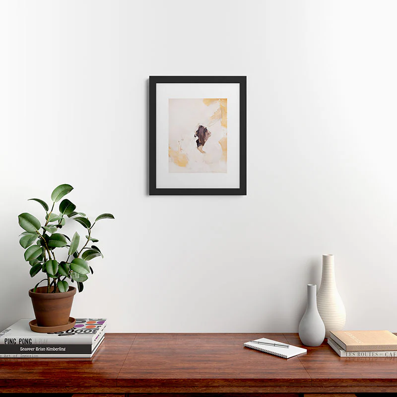 PrettyPainter Abstract Neutrals V1 Framed Art Print - Image 8