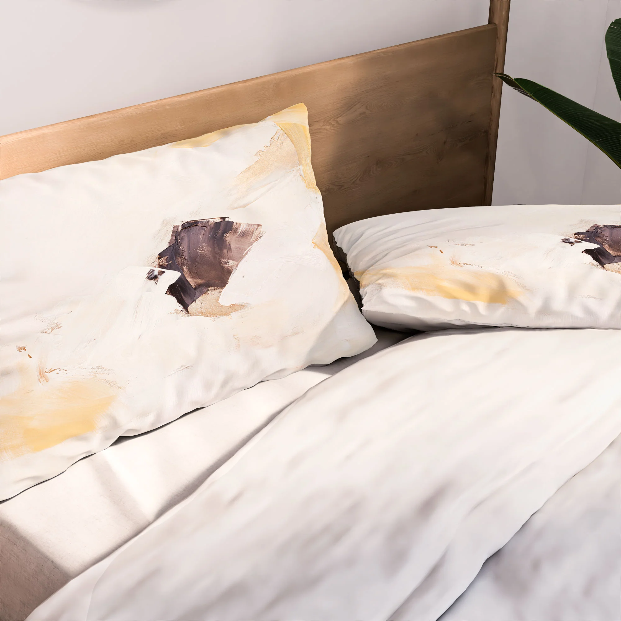 PrettyPainter Abstract Neutrals V1 Pillow Shams - Image 5