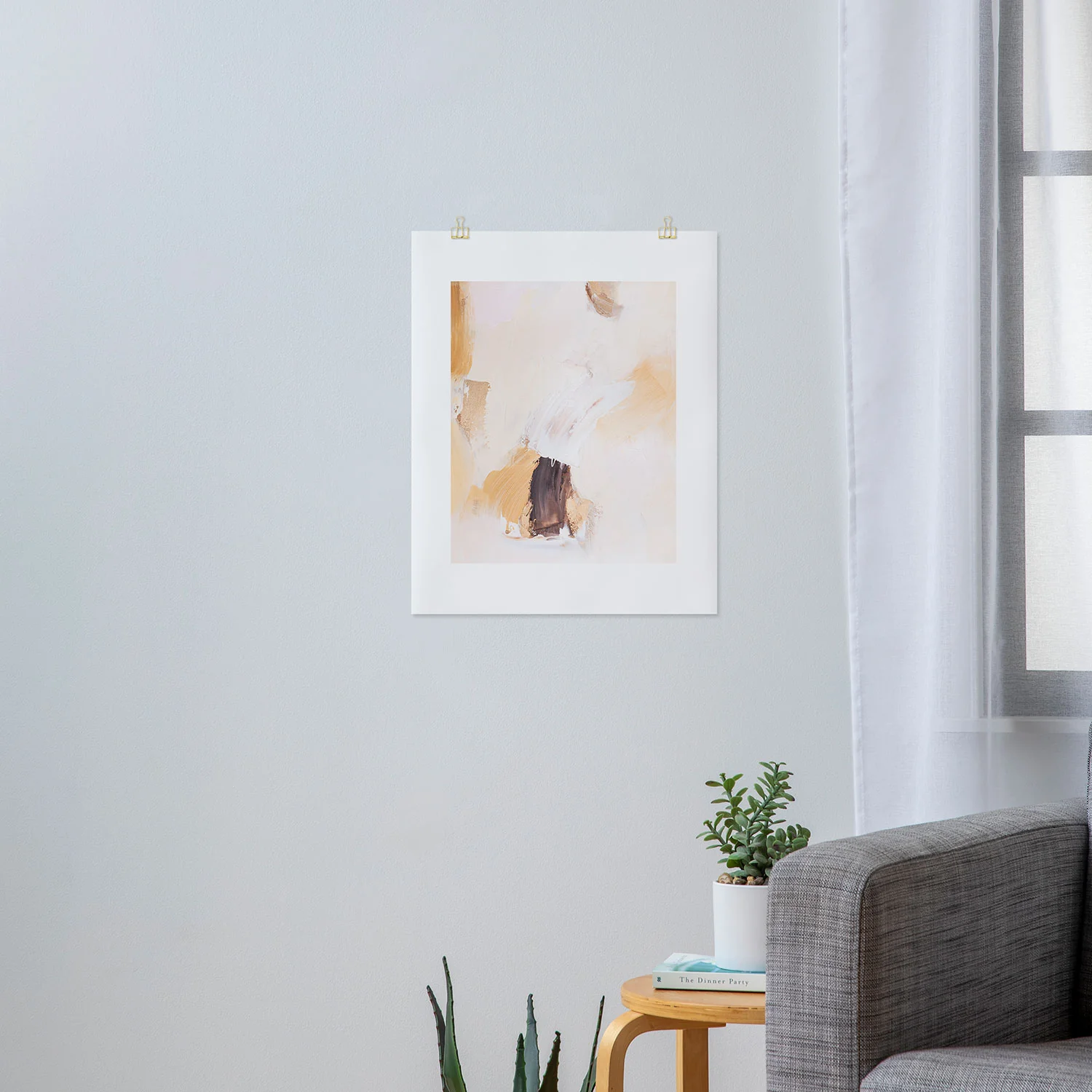 PrettyPainter Abstract Neutrals V2 Art Print - Image 9