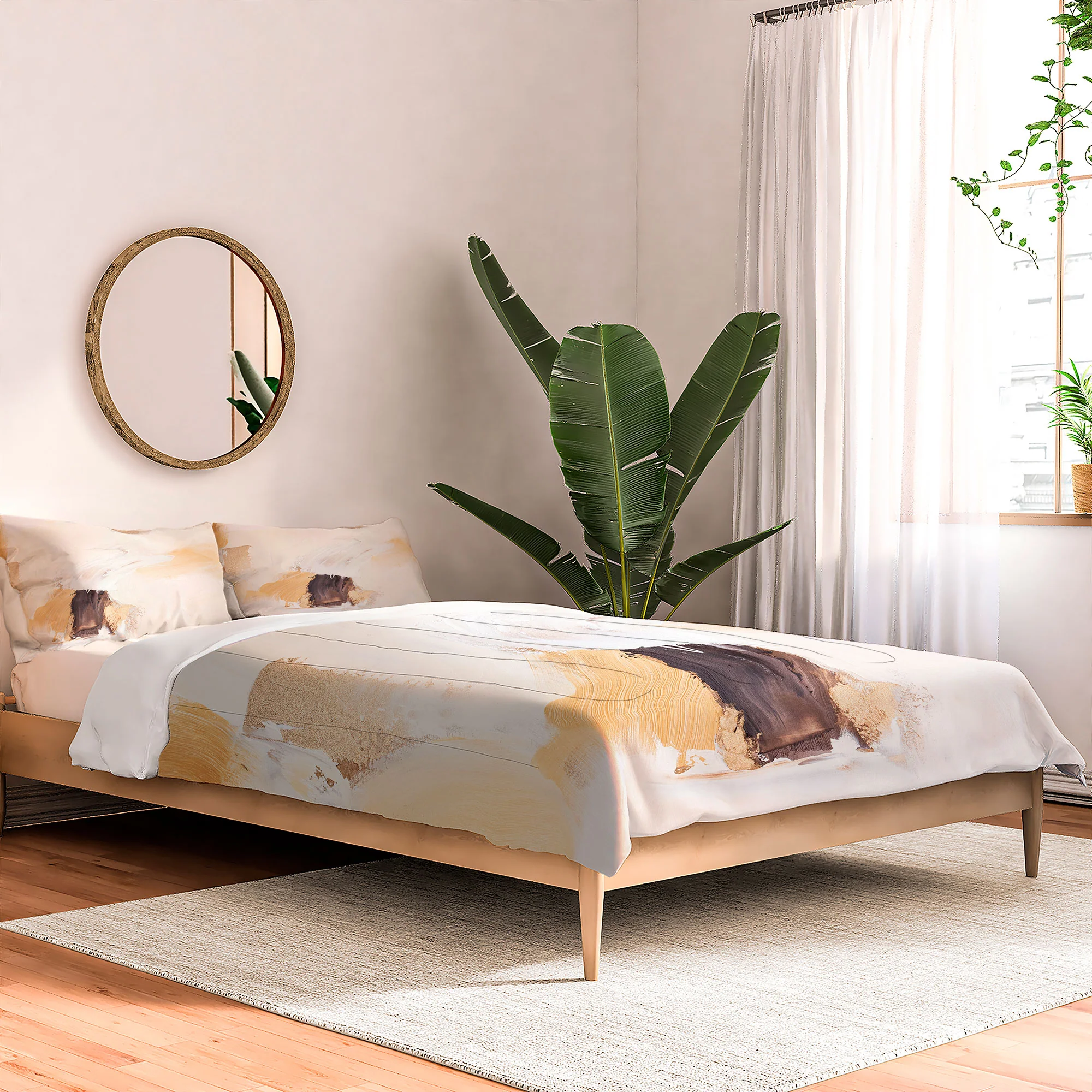 PrettyPainter Abstract Neutrals V2 Comforter - Image 14