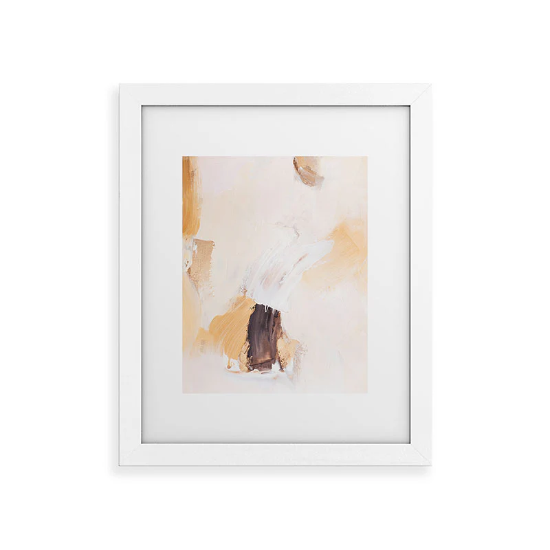PrettyPainter Abstract Neutrals V2 Framed Art Print - Image 17