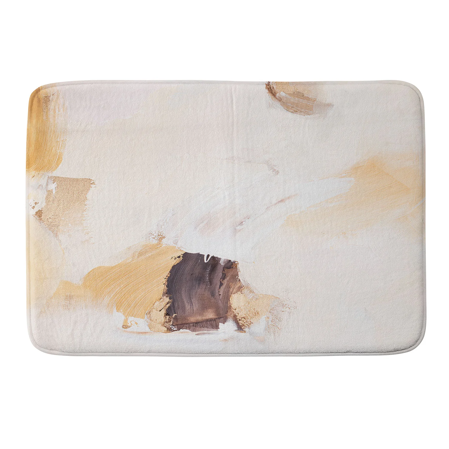 PrettyPainter Abstract Neutrals V2 Memory Foam Bath Mat