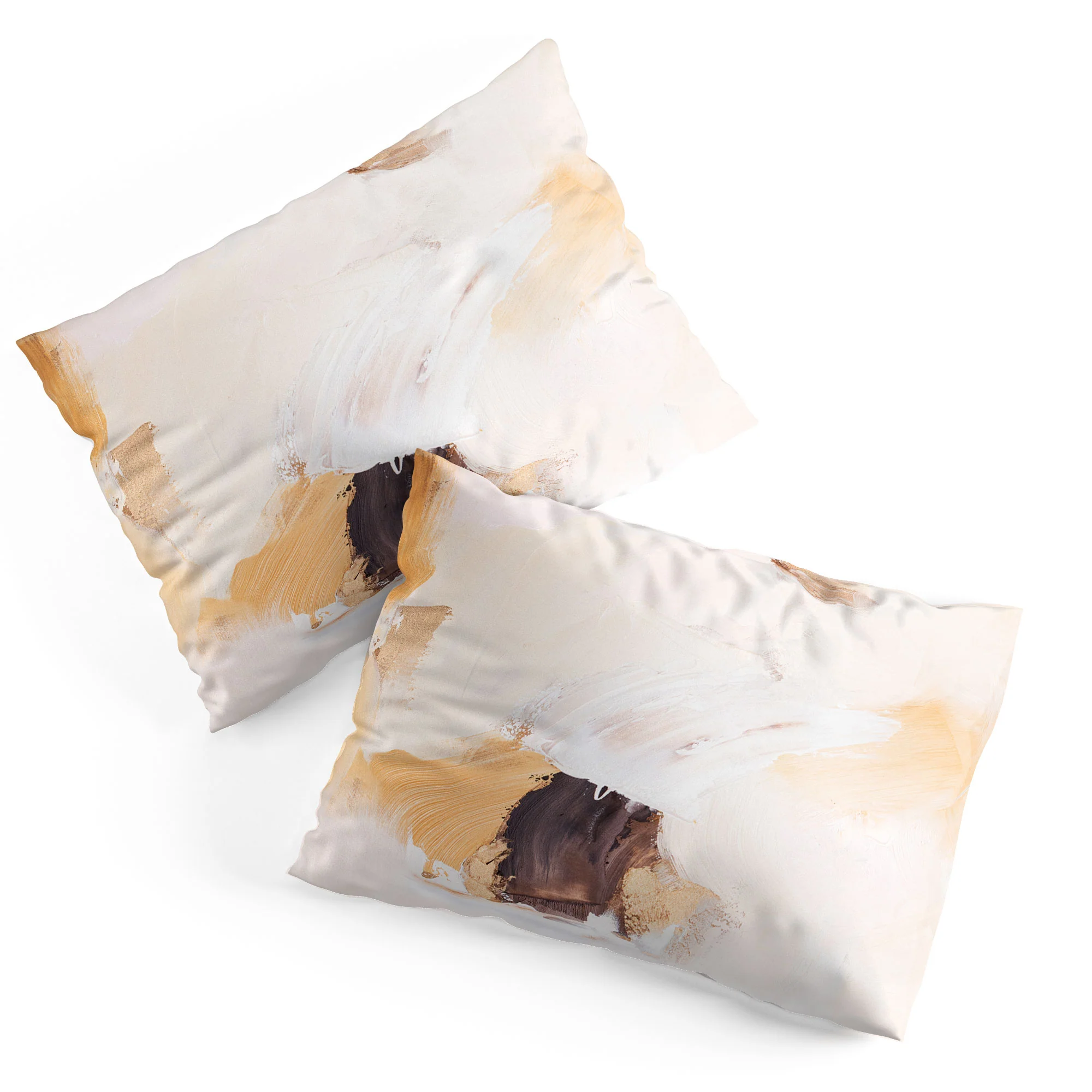 PrettyPainter Abstract Neutrals V2 Pillow Shams