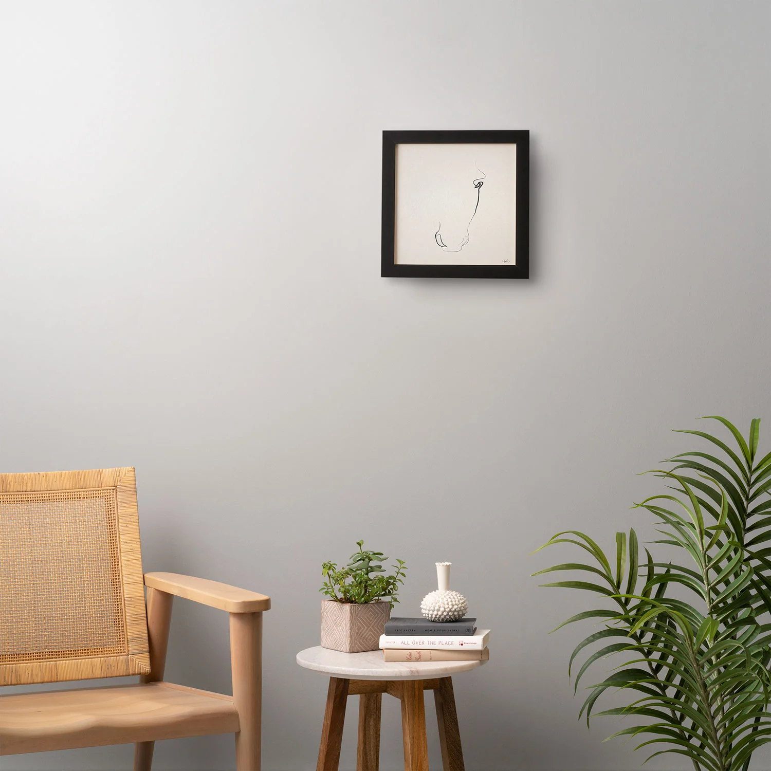 Quibe One line Horse 407 Framed Wall Art - Image 8