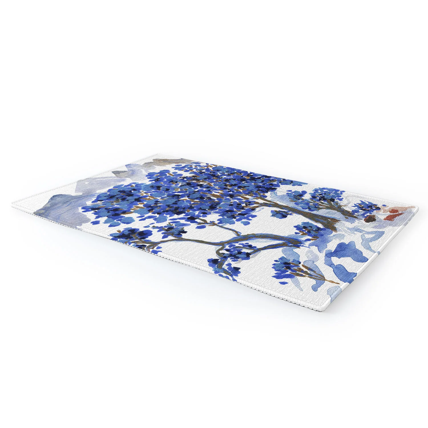 Rachelle Roberts Misty Blue Mountain Area Rug - Image 2